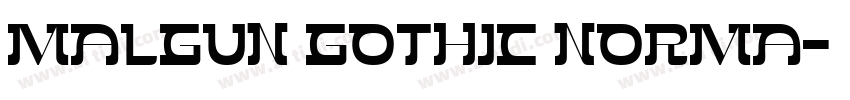 Malgun Gothic norma字体转换